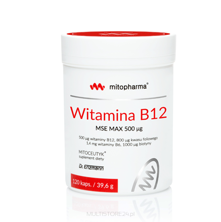 Witamina B12 MSE MAX 500 µg dr Enzmann 120 kpas