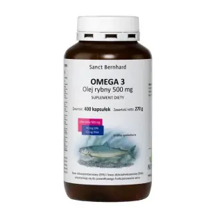 Omega 3 400 kaps. - olej rybny, EPA i DHA