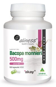 Bacopa monnieri extract 50%, 500 mg x 100 Vege Caps