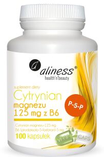 Cytrynian Magnezu 125 mg z B6 (P-5-P)   -  Aliness