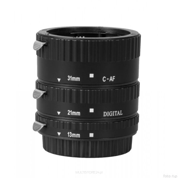 Pierścienie pośrednie 13mm 21mm 31mm do aparatów z bagnetem Canon EF wersja ECONOMY