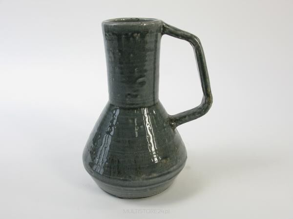 Waza ceramiczna z uchwytem Terra grey 20x16x23 cm