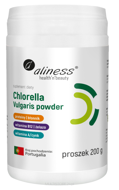 Chlorella Vulgaris powder 200 g  - Aliness
