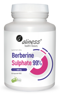 Berberine Sulphate 99% 400 mg x 60 vege caps   -  Aliness