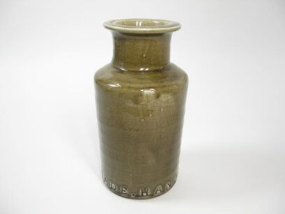 Waza ceramiczna handmade  Terra brown 15x15x29cm