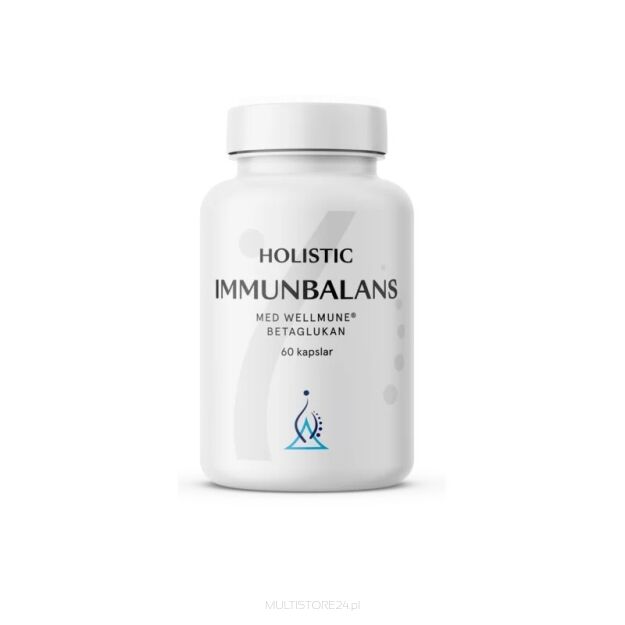 Holistic ImmunBalans - Wzmocnienie odporności Wellmune® 1,3/1,6 beta-glukan witamina C D B6 miedź cynk selen magnez