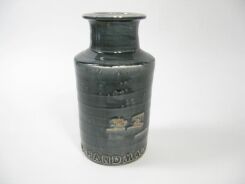 Waza ceramiczna handmade  Terra grey15x15x29cm