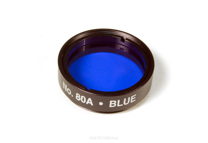 Filtr optyczny #80A (niebieski) 1,25\