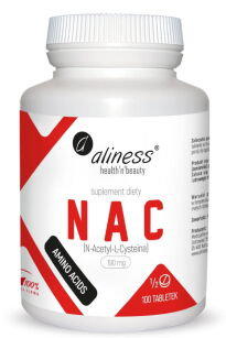 NAC N-Acetyl-L-Cysteine 190 mg (1/2 tab) x 100 tab  -  Aliness
