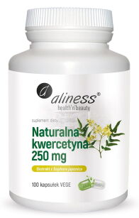 Naturalna kwercetyna 250 mg x 100 vege kaps  -  Aliness