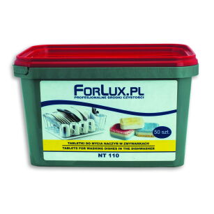 Forlux NT 110 Tabletki do mycia naczyń w zmywarkach bez konieczności użycia nabłyszczacza i zmiękczacza ALL IN ONE
