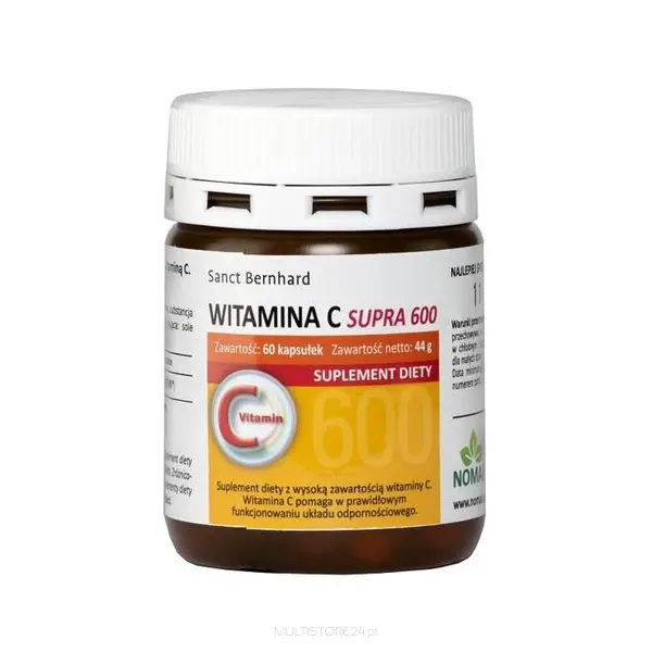 Witamina C Supra 60 kaps. 600 mg