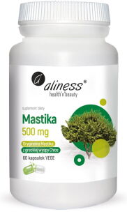 Mastika, sproszkowana żywica Pistacia lentiscus 500mg x 60 Vege caps  -  Aliness