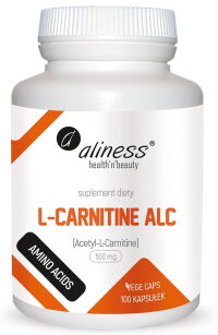 L-Carnityne ALC 500 mg x 100 Vege caps   -  Aliness