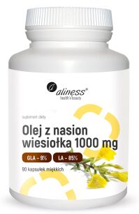 Olej z nasion wiesiołka 9% 1000 mg x 90 kapsułek  -  Aliness