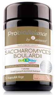 ProbioBALANCE, Drożdzaki Saccharomyces Boualardii 5 mld/250mg x 30 vege caps Aliness
