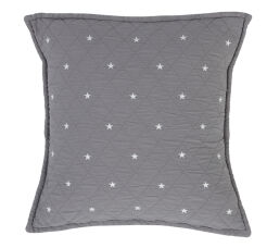 Poduszka Quilt Stars 50x50 cm. szara