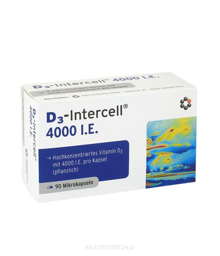 Witamina D3 - Intercell® 4000 I.E. 90 kaps