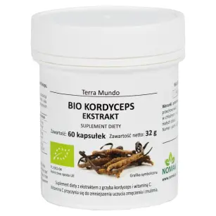 Bio grzyb kordyceps ekstrakt 60 kap