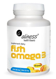 Fish Omega 3 180/120 mg x 90 kapsułek   Aliness