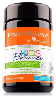 ProbioBALANCE, Probiotyk KIDS Balance 5 mld. x 30 vege caps..  Aliness