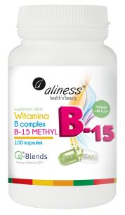 Witamina B Complex B-15 Methyl 100 kapsułek   - Aliness
