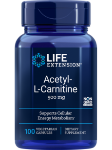 Acetylo-L-Karnityna LifeExtension (100 kapsułek)