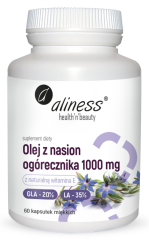 Olej z nasion ogórecznika 20%/35% 1000 mg x 60 caps  -  Aliness
