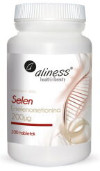 Selen L-selenometionina 200µg 100 tabletek -  Aliness