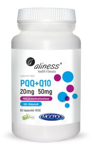 PQQ MGCPQQ® 20 mg + Q10 50 mg x 60 Vege caps    -  Aliness