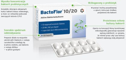 BactoFlor 10/20 - probiotyk 30 -100 kpas