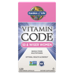 Witaminy dla kobiet po 50 roku życia -Vitamin Code® 50 & Wiser Women Garden of Life