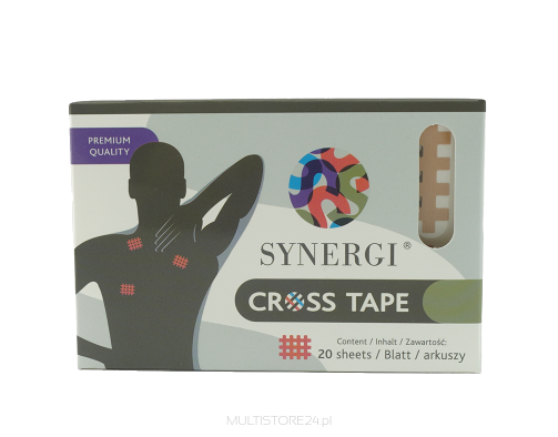 Plastry krzyżowe Synergi Cross Tape beżowe - różne rozmiary 