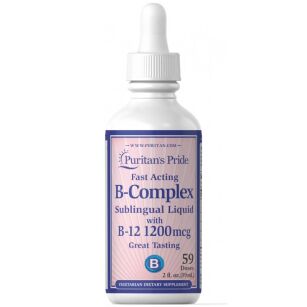 B - Complex z Wit. B12 w płynie (50 ml) Puritan's Pride