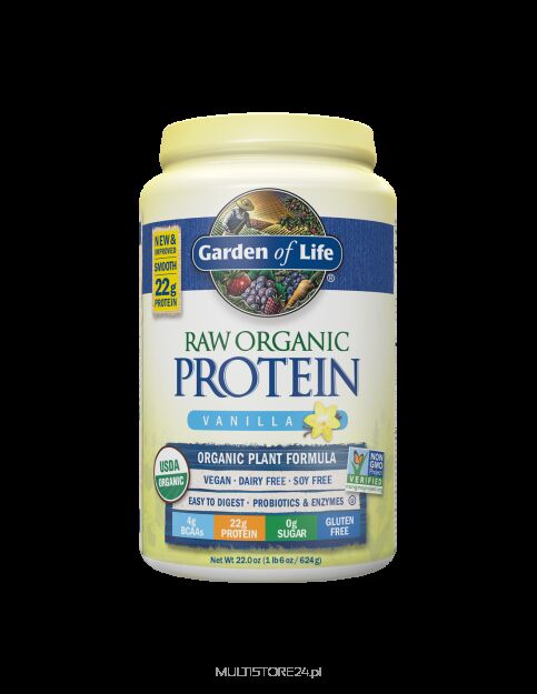 Proteiny o smaku waniliowym 624g -Garden of Life