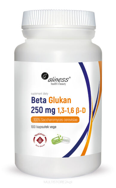 Beta Glukan Yestimun® 1,3-1,6 β-D 250 mg x 100 Vege caps   -  Aliness
