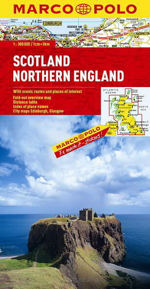 MP Szkocja/Anglia Północna Mapa Samochodowa