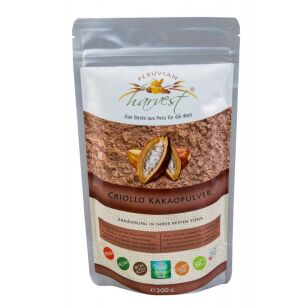Przepyszne Kakao Criollo w proszku ekologiczne Bio kakao z Peru najzdrowsze Kakao Criollo Eko