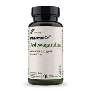 Ashwagandha Żeń-szeń indyjski 4:1 400 mg 90 kaps