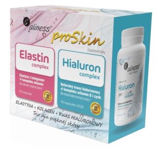 Zestaw Aliness ProSkin (Elastin Complex + Hialuron Complex) 2 x 60 caps  Aliness