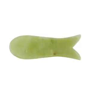 Kamień Gua Sha z jadeitu do masażu twarzy - Wschód - rybka