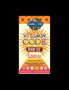 Witamina D3 5000 IU Vitamin Code RAW Garden of Life