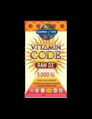 Witamina D3 5000 IU Vitamin Code RAW Garden of Life