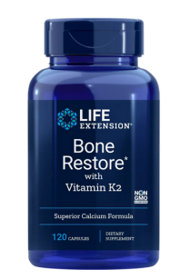 Bone Restore with Vitamin K2 LifeExtension  - 120 kaps