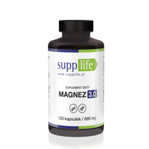Supplife - Magnez 3.0 z wit B6 - 120 kapsułek
