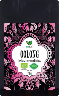Herbata ekologiczna czerwona liściasta OOLONG 70g