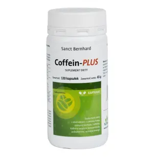 Coffein PLUS 120 kaps. - kofeina, ekstrakt z zielonej kawy