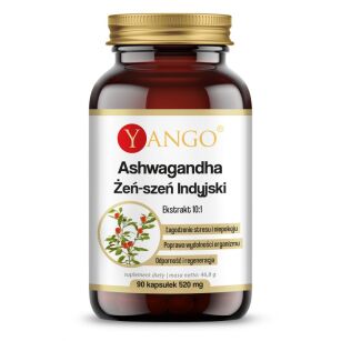 YANGO Ashwagandha - ekstrakt 10:1 - 90 kapsułek