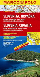 MP Mapa Słowenia, Chorwacja, Czarnogóra, Albania, Bosnia i Hercegowina, Kosowo, Macedonia