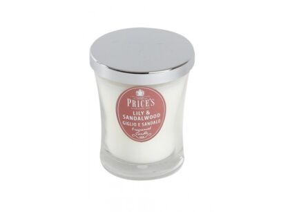 Price's Candles zapachowa świeca w słoiczku - średnia LILIY & SANDALWOOD